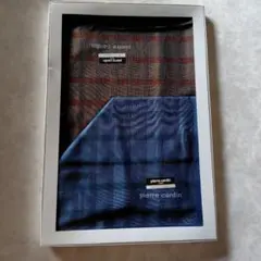 pierre cardin チェック柄ハンカチ2枚セット　自体保管品　箱入り