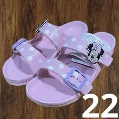 【新品】ディズニー ミニーマウス スポーツサンダル　サンダル 22㎝ ピンク
