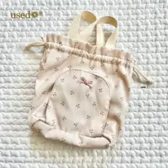 used❁*チェリー柄　おむつポーチ　おしりふき取出し口付