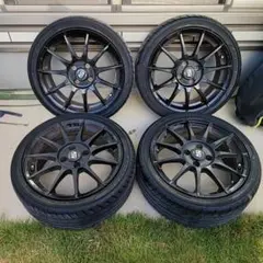 215/40R17 YOKOHAMA ADVAN FLEVA OZホイール 4穴