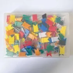 多色フラッグ型ピン約100個セット