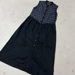 RODEO ロデオ　ノースリーブワンピース　リネン混