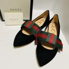 【新品未使用】GUCCI グッチ シェリーライン パンプス 24 37