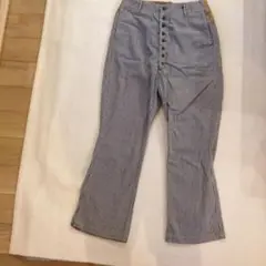 KAPITAL キャピタル　レディース　ヒッコリー　ワイドパンツ　ガウチョ　0 2025年最新】kapital ヒッコリーデニムパンツ キャピタルの人気