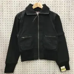 アーバンミリタリー デッド古着 DENIM CO リブ切替 フルジップジャケット
