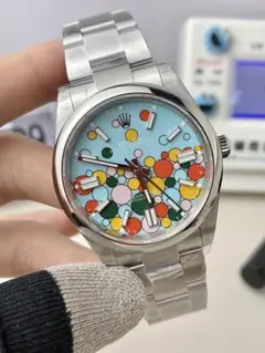 カラフル薬モチーフ 腕時計 メンズ