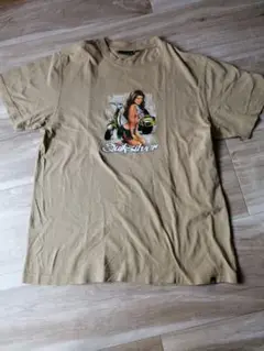 Quiksilver クイックシルバー フラガール ベージュ Tシャツ XL