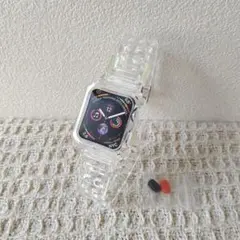apple watch 透明 40mm 38mm TPU材質 全面保護ケース