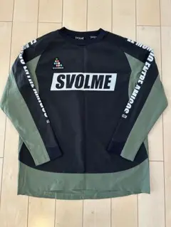 SVOLME サッカー ピステ 長袖 ブラック/カーキ