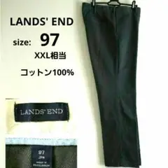 Lands' End ランズエンド ブラック スラックス サイズ97 XXL相当