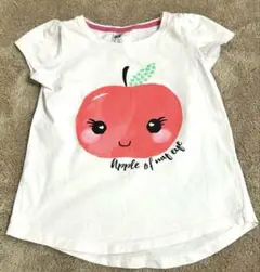 H&M Tシャツsize 120 (4-6才) 可愛い りんご イラスト