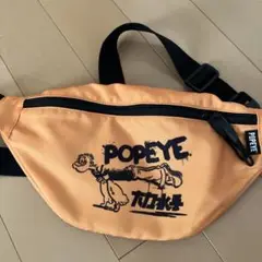 H&M popeye ポパイ　ウエストバッグ　オレンジ