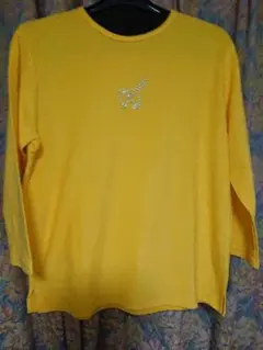 USPP Lサイズ 七分袖Tシャツ イエローカラー