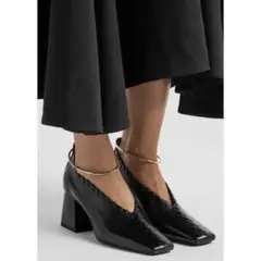 Jil Sander アンクレットステッチパンプス