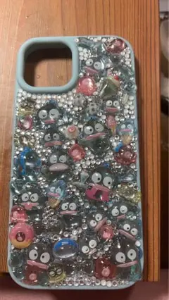 キャラクター水色iPhoneケース
