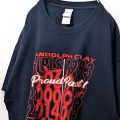 ギルダン ランドルフクレイ デカロゴ Tシャツ ブラック 黒 XL 古着