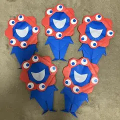 折り紙　ミャクミャク風　大5つ