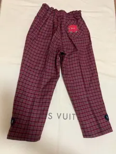 未使用に近いファミリア　チェックパンツ　秋冬春