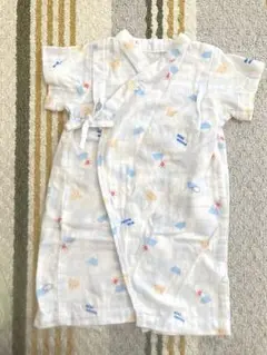 ミキハウス　ガーゼ浴衣風ロンパース