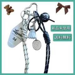 100円引き！セールでお得にゲット！じゃらじゃらキーホルダー　バドミントン