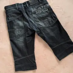 G-STAR RAW ダークブルー デニムハーフパンツ32　ジースター