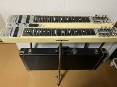 Guyatone グヤ8弦WネックスチールギターHG-188C 脚、ケース付 Yahoo!オークション -「グヤトーン スチールギター」(その他