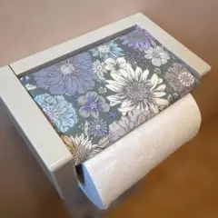 3058【2点100円、3点200円引き】花柄トイレットペーパーカバー