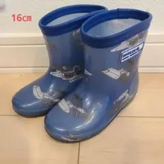 【BREEZE】 長靴 レインシューズ　16㎝　車　青
