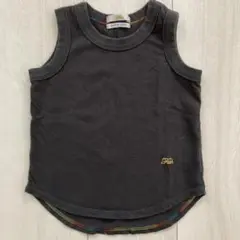 fith タンクトップ グレー ノースリーブ M コットン100 フィス 水遊び