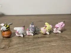 サンリオ　ハニーとバニー キーホルダー 5個セット
