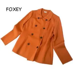 【美品】フォクシーブティック FOXEY ピーコート 42 XL 大きいサイズ