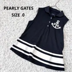 ✨極美品✨ パーリーゲイツ ゴルフウェア ポロシャツ ノースリーブ 裾フリル S