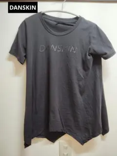DANSKIN グレー 半袖Tシャツ アシンメトリー[FF]