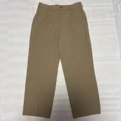 ユニクロ UNIQLO タックワイドパンツ ベージュ S