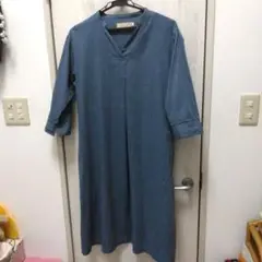 CROCODILE ストライプ 七分袖 ワンピース