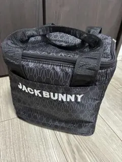 JACK BUNNY クーラーバッグ 黒 ウサギ柄