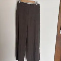 UNIQLO チェック柄 ワイドパンツ S