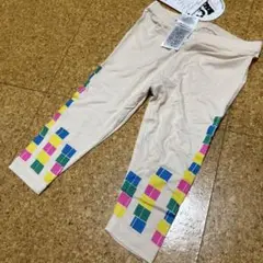 カラフルブロック柄レギンス　80