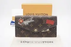 LOUIS VUITTON 二つ折り長財布 ポルトフォイユ サラ ワールドツアー