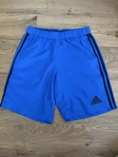 adidas 青 ショートパンツ M