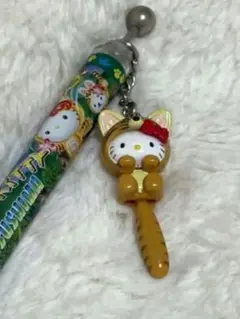合*3様 ハローキティ 長崎限定 ヤマネコ 金運アップ 恋愛アップ 根付 ストラ ハローキティ☆長崎限定 壱岐対馬ヤマネコ 風水 恋愛運アップ