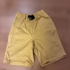マスタードイエロー　150センチ　ハーフパンツ