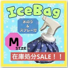 【在庫処分SALE！】スプレー付き氷のう　Mサイズ　氷嚢　アイスバッグ