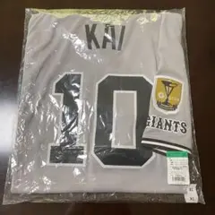 未開封 XLサイズ 甲斐拓也 ユニホーム チャンピオンエンブレム GIANTS