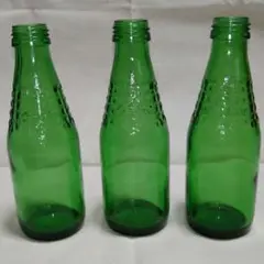 空き瓶 空きビン 3本セット グリーン 緑
