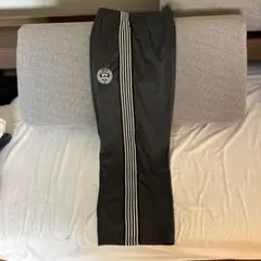 glagow ストライプ グレー イージーパンツ
