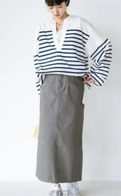 haco！伸びたい気持ちにフィットする　のびのびストレートスカート