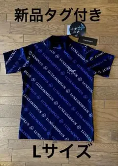 LUXEAKIMPLUS 新品ブラックモックネックシャツ Lサイズ