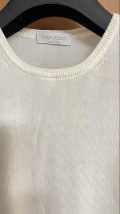 GRAN SASSO グランサッソ クルーネック ニット Tシャツ 半袖 42