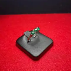 【ヴィンテージ】アンティークストーンリング グリーン 指輪 レトロ r3